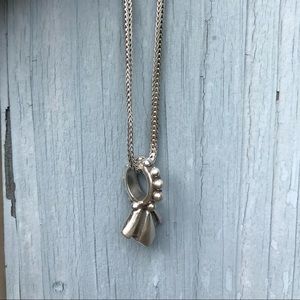 LISA JENKS 16" Sterling Silver Pendant Necklace